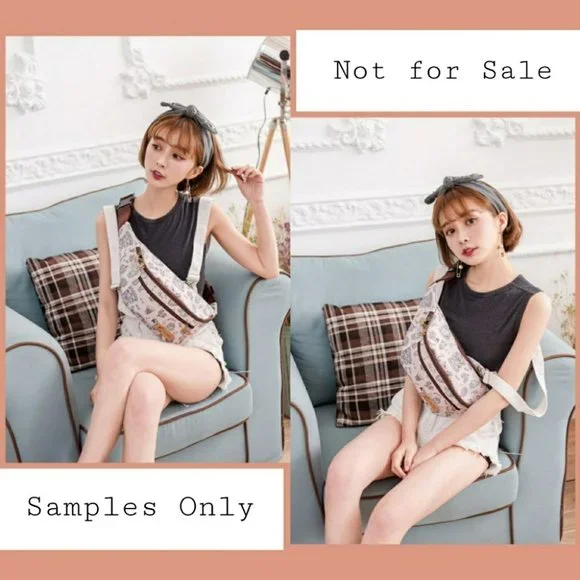 Waterproof Plaid Large Fanny Pack Crossbody Sling - Picture 4 of 9